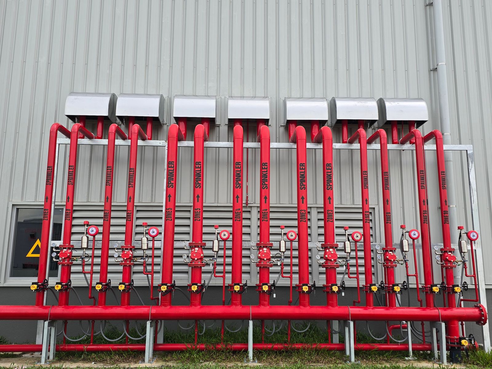 Fire sprinkler system pipework